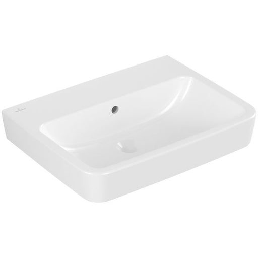 VILLEROY & BOCH - Waschbecken O.novo 600x460mm Eckig m. ÜL. geschliffen Weiß Alpin AntiBac cplus