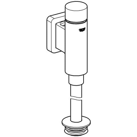 Grohe - Urinal-Druckspüler RONDO 37339 mit integrierter Vorabsperrung chrom