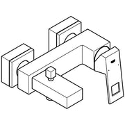 Grohe - Wannen EHM AP EUROCUBE 23140 Wandmontage eigensicher chrom