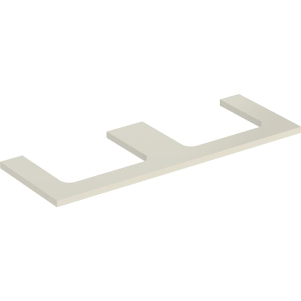 Geberit Vertriebs - ONE WT-Platte, Aus re/li, für AWT 135x3x47cm, sandgrau hgl