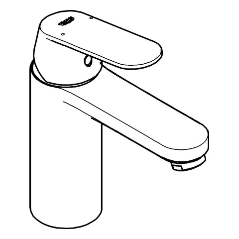 Grohe - Waschtisch EHM EUROSMART C 23327 mittelhoch glatter Körper chrom