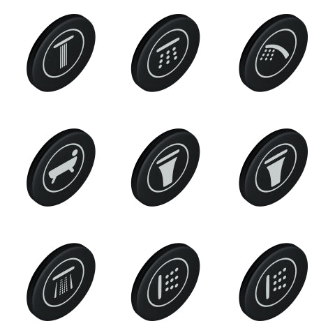 Grohe - Symbolkappen 14077 für SmartControl Fertigmontagesets