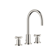 Dornbracht - Waschtisch 3-Locharmatur TARA 20713892 Kreuzgriff platin