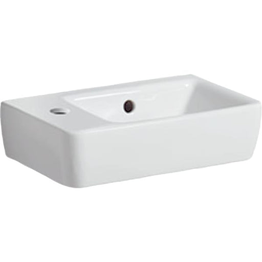 Geberit Vertriebs - HWB RENOVA NR.1 COMPRIMO 400x250mm mit Hahnloch links weiß(alpin)
