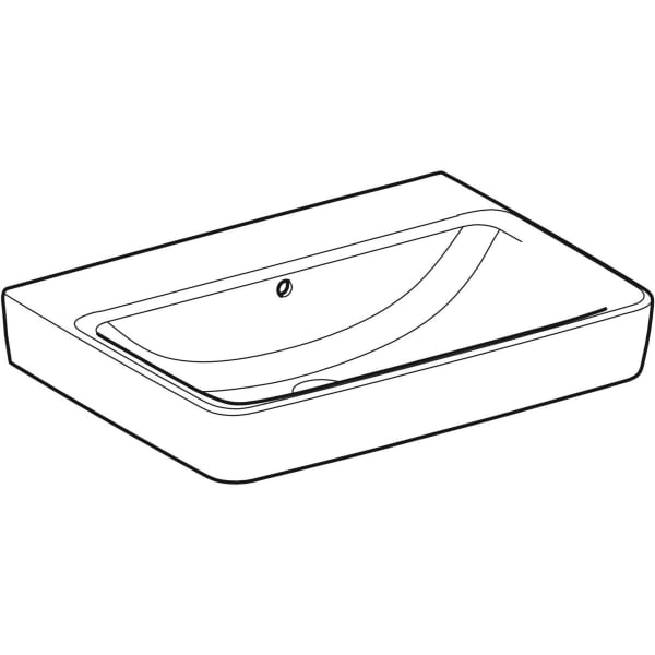 Geberit Vertriebs - RENOVA Plan Waschtisch, 65x48cm o. Hl., m. Ül., weiß, NEU
