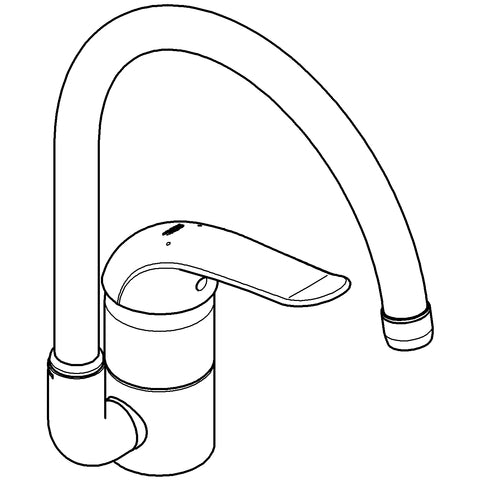Grohe - Spültisch EHM EUROECO SPECIAL 32786 hoher Auslauf chrom