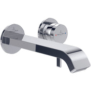 VILLEROY & BOCH - Waschtisch-Wandarmatur L195mm Fertigmontageset Rosette rund verchromt