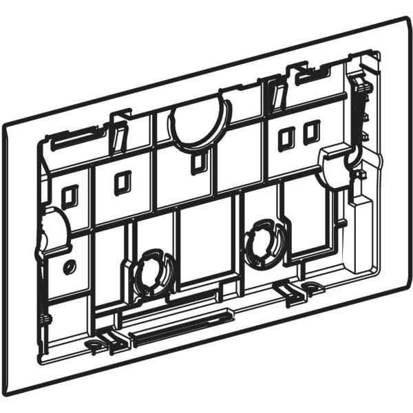Geberit Vertriebs - Sigma70 Befestigungsrahmen f. BetPl. Square, chrom matt