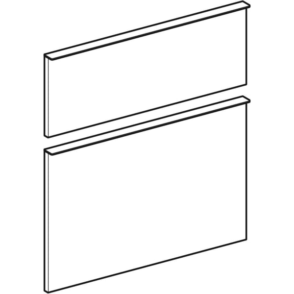 Geberit Vertriebs - Schubladenfront Alpin matt, 2 Stück zu ICON 841390