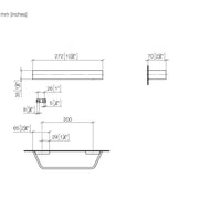 Dornbracht - Wannengriff CL.1 83020705 platin gebürstet