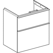 Geberit Vertriebs - iCon Unterschrank f. WT, verk. Ausld. 59,2x61,5x41,6cm, weiß matt