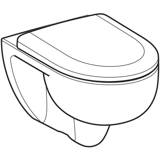 Geberit Vertriebs - Renova Set WWC, Tiefsp. TurboFlush, m. WC-Sitz, T:54cm, weiß