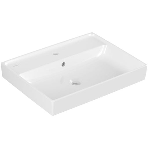 VILLEROY & BOCH - Waschtisch COLLARO 4A336G 600x470mm Eckig mit Überlauf Weiß Alpin