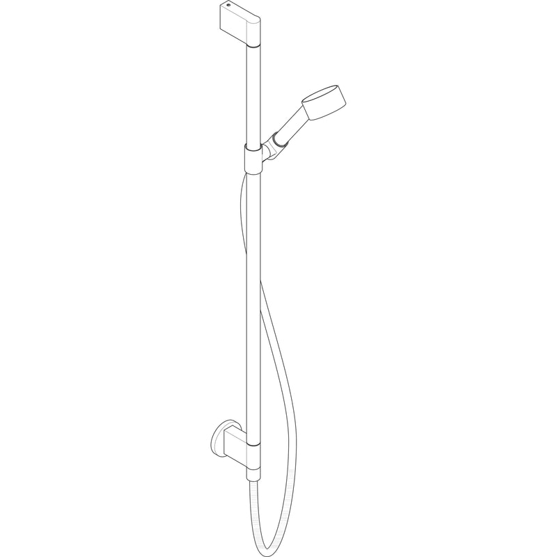 Hansgrohe - Brauseset AXOR One 75 1jet Eco mit Wandanschluss chrom