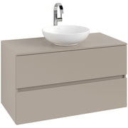 VILLEROY & BOCH - Konsolen-Unterschrank 1000mm f AWT 2 Ausz 1 Aussch mLB C517H1 VD Sand Grey