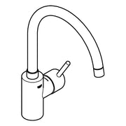 Grohe - EH-SPT-Batterie CONCETTO 32661 hoher Auslauf GROHE ZERO supersteel