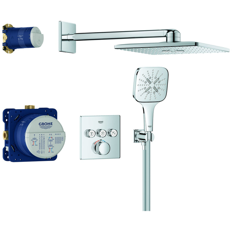 Grohe - UP-D.system Grohtherm SmartControl 34864 THM eckige Form 3 ASV chrom