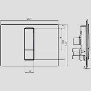 Sanitärtechnik Eisenberg - Sanit�rtechnik Eisenberg Betätigungsplatte Ineo Bright 2C weiß