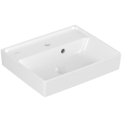 VILLEROY & BOCH - Handwaschbecken COLLARO 433445 450x370mm Eckig mit Überlauf Weiß Alpin
