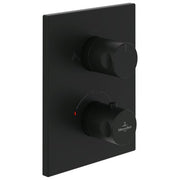 VILLEROY & BOCH - Unterputz-Thermostat Universal Taps 150x190x58mm Dusche Eckig Matt Black