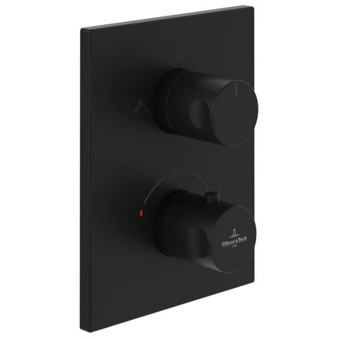VILLEROY & BOCH - Unterputz-Thermostat Universal Taps 150x190x58mm Dusche Eckig Matt Black