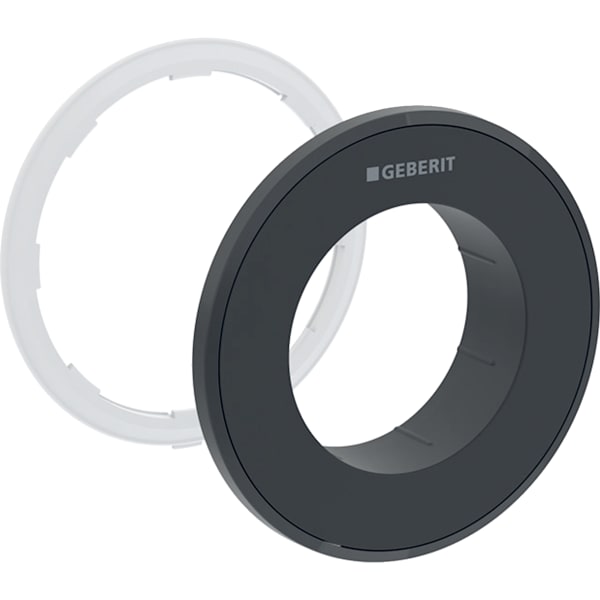 Geberit Vertriebs - Typ 10 Rosette für Fernbetätigung Round, UP-Drücker, schwarz / matt