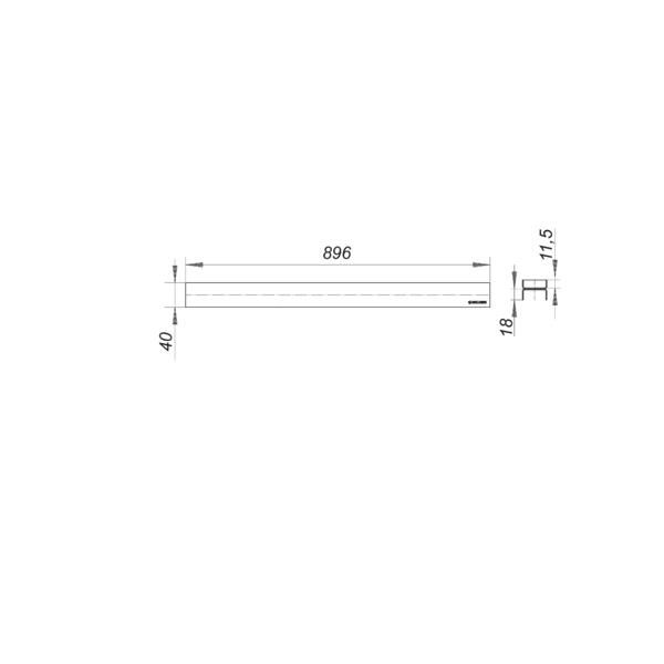 Dallmer - Abdeckung CeraLine Individual 900mm
