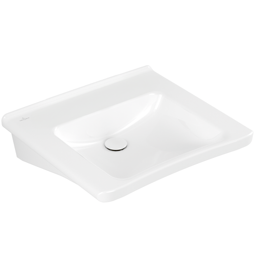VILLEROY & BOCH - Waschbecken ViCare 600x550mm Rechteck 10HL. o. Überlauf Weiß Alpin CeramicPlus