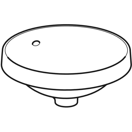 Geberit Vertriebs - Einbau-WT VARIFORM, rund, d:400mm o. Hl., mit Überlauf, weiß, KeraTect