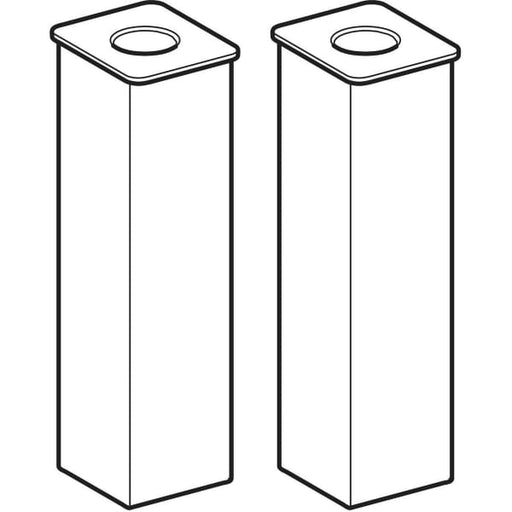 Geberit Vertriebs - Möbelfüße RENOVA NR.1 COMPRIMO (2 Stück) Aluminium matt