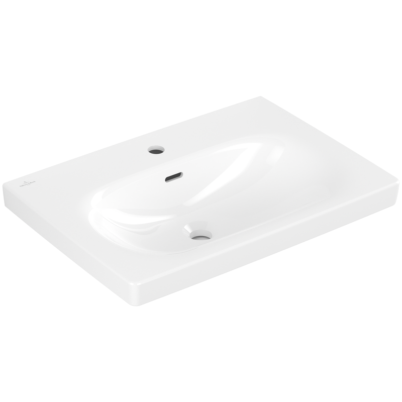 VILLEROY & BOCH - Waschbecken Skyla 5A5165 650x460mm Rechteck 1HL. mit Überlauf Weiß Alpin