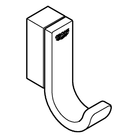 Grohe - Bademantelhaken SELECTION 41039 einfach chrom