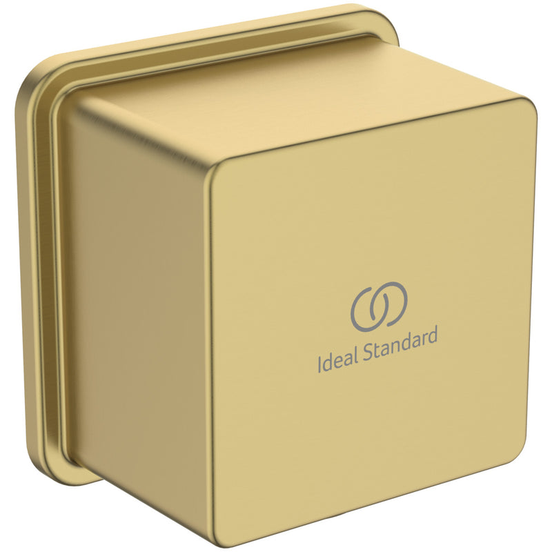 Ideal Standard - Wandanschl.Bogen IDEALRAIN,eck. Ros., f.Brauseschlauch G1/2, Brushed Gold