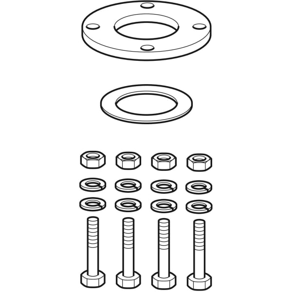 Geberit Vertriebs - PE Flanschset d200 370.746.00.1