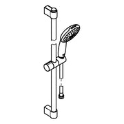 Grohe - Brausestangenset Tempesta 110 27598_3 600mm 2 Strahlarten WS+ chrom