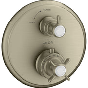 Hansgrohe - Fertigset UP Thermostat AXOR MONTREUX 16800 brushed nickel m.Absperrventil