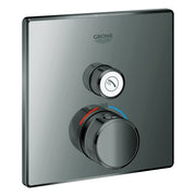 Grohe - Thermostat GROTHERM SmartControl 29123 eckig FMS ein ASV hard graphite