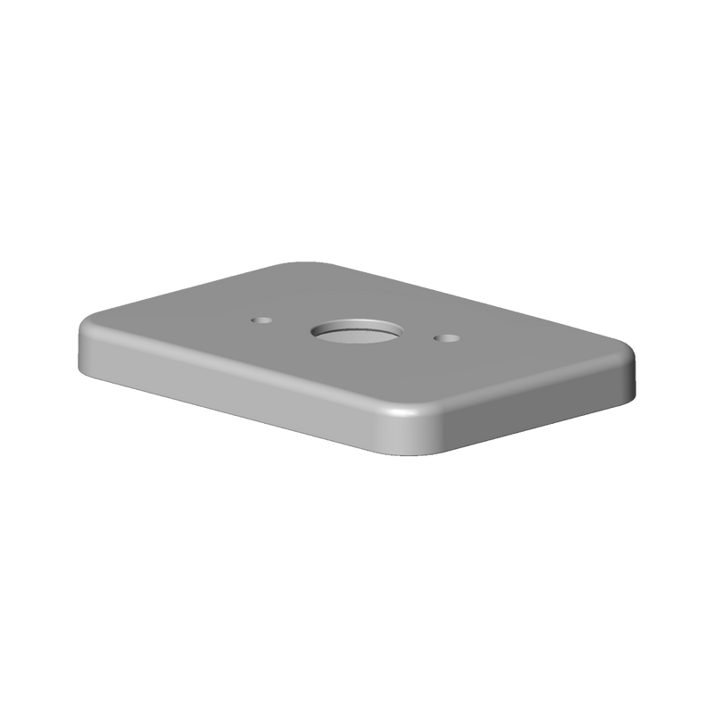 Dornbracht - Rosette Ersatzteile 092771002 55x78x8mm platin gebürstet