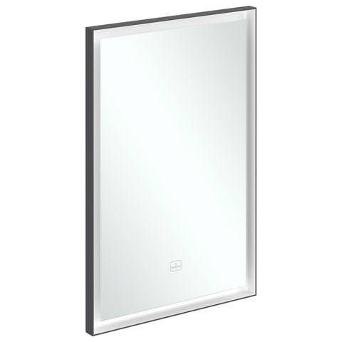 VILLEROY & BOCH - Spiegel Subway 3.0 500x750x47,5mm m. Bel. BiColour (Black Matt White Matt)