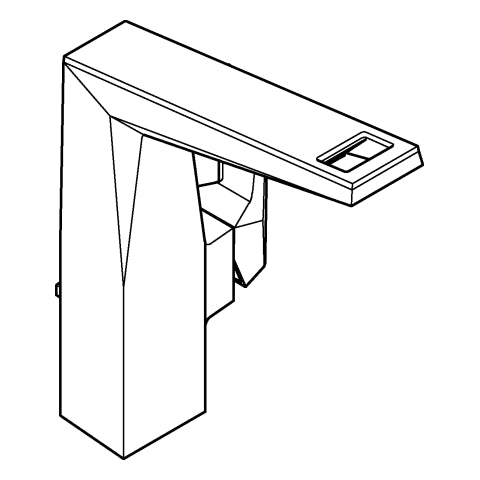 Grohe - EH-WT-Batt. Allure Bril. PC 24414 L-Size Griff VN-Caesarstone chrom