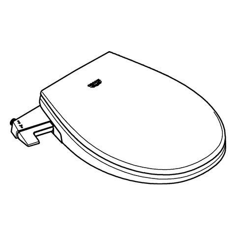 Grohe - Dusch-WC-Aufsatz Bau Keramik 39648 alpinweiß