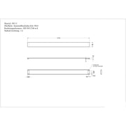 VILLEROY & BOCH - Konsolenträger 1200mm A18 m Befest. Typ 92223768 Stahl weiß lackiert