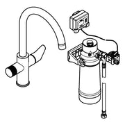 Grohe - Starter Kit GROHE Blue Pure BauCurve 30582 C-Auslauf US-Filter chrom
