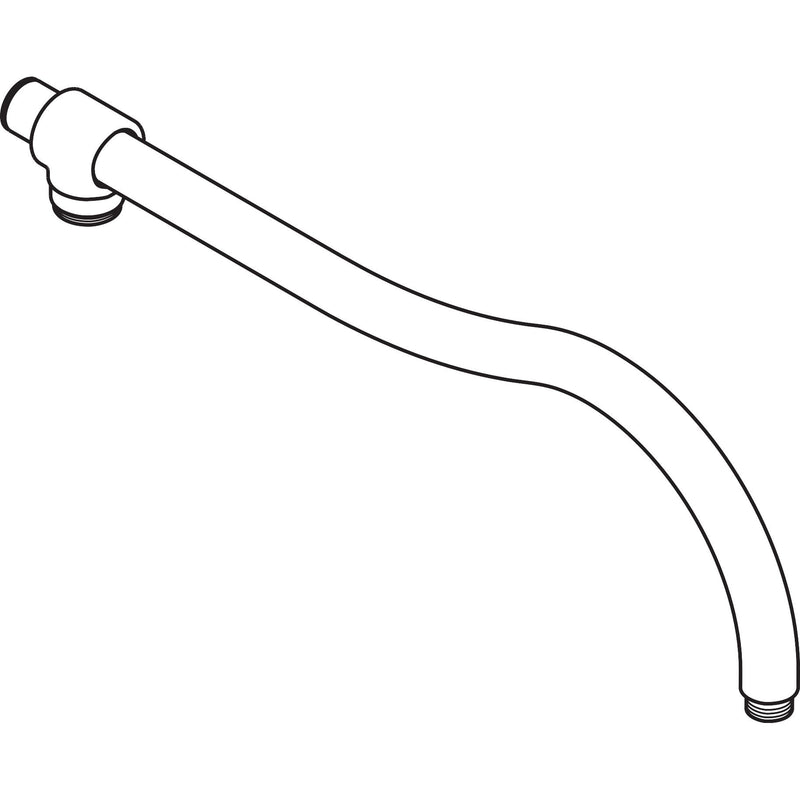 Hansgrohe - Brausearm gebogen Axor Carlton Showerpipe brushed nickel