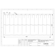 Adolf Schmidt - Brausevorhang Textil weiß waschbar H2000xB1800mm, 12 Ösen MS vc