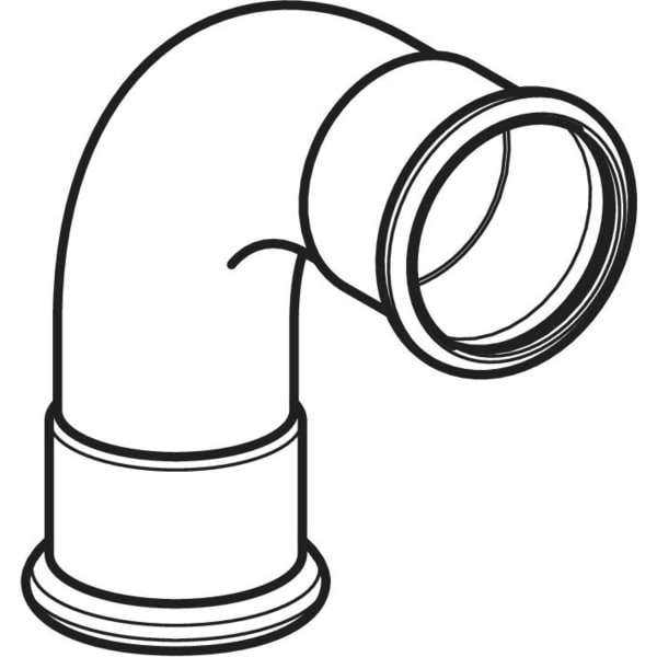 Geberit Vertriebs - Niro G Bogen 90 Grad Durchmesser: 88,9mm, # 34442