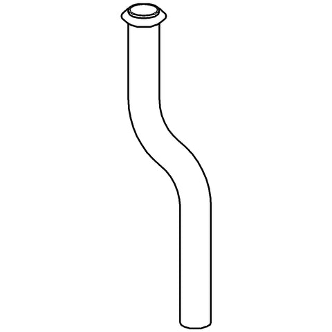 Grohe - Urinal-Spülrohr 37038 Durchm.18mm 200mm aus Messing Kröpfung 30mm chrom