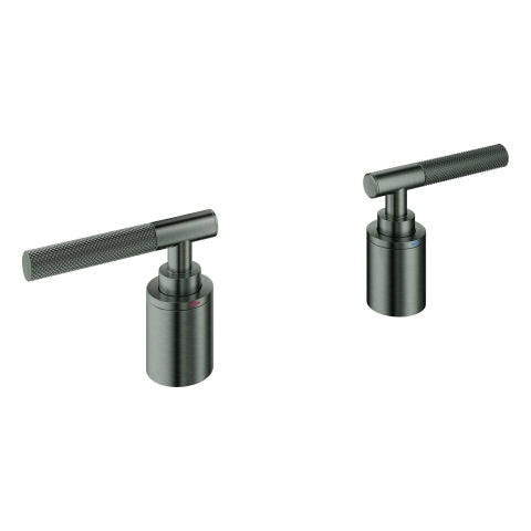 Grohe - Hebelgriffe Atrio Private C. 48651 Rändelstruktur hard graphite gebürstet