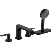 Hansgrohe - 4-Loch Wannenarmatur VIVENIS F-Set Wannenrandmontage mit sBox mattschwarz