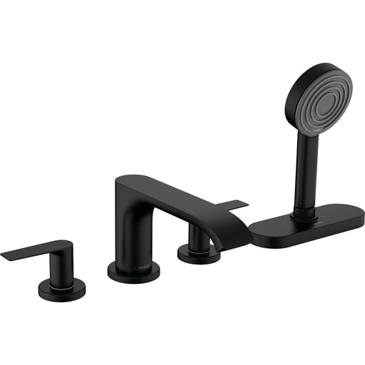 Hansgrohe - 4-Loch Wannenarmatur VIVENIS F-Set Wannenrandmontage mit sBox mattschwarz
